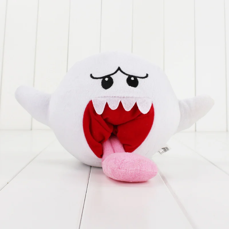 12CM Super Mario Plush font b Toys b font Doll White Super Mario Bros Boo Ghost