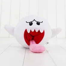 12CM Super Mario Plush font b Toys b font Doll White Super Mario Bros Boo Ghost