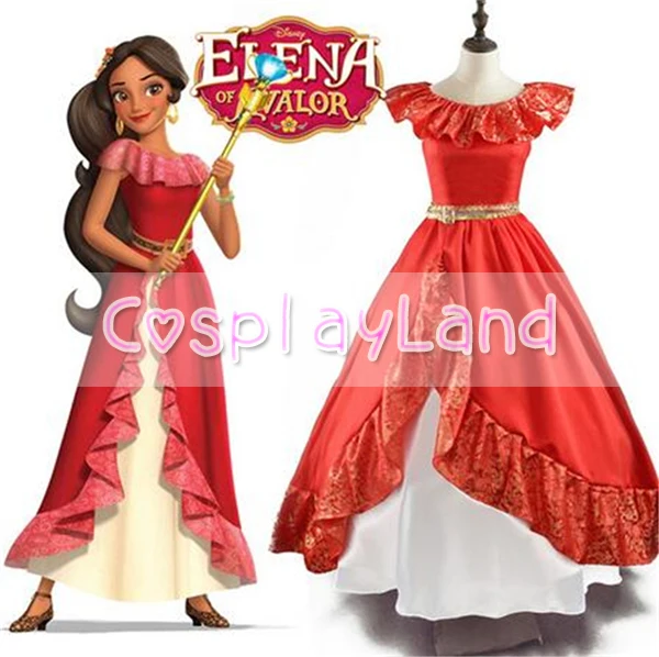 Elena Elena di Avalor Principessa Vestito Cosplay Costume Adulto Donne  Principessa Costumi di Halloween del Vestito Operato Su Ordine|womens  princess costume|costume adultfancy dress - AliExpress