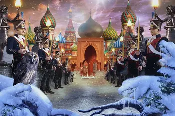 

King Palace Princess Castle Winter Snow Tree photo backdrop Computer print children kids backgrounds