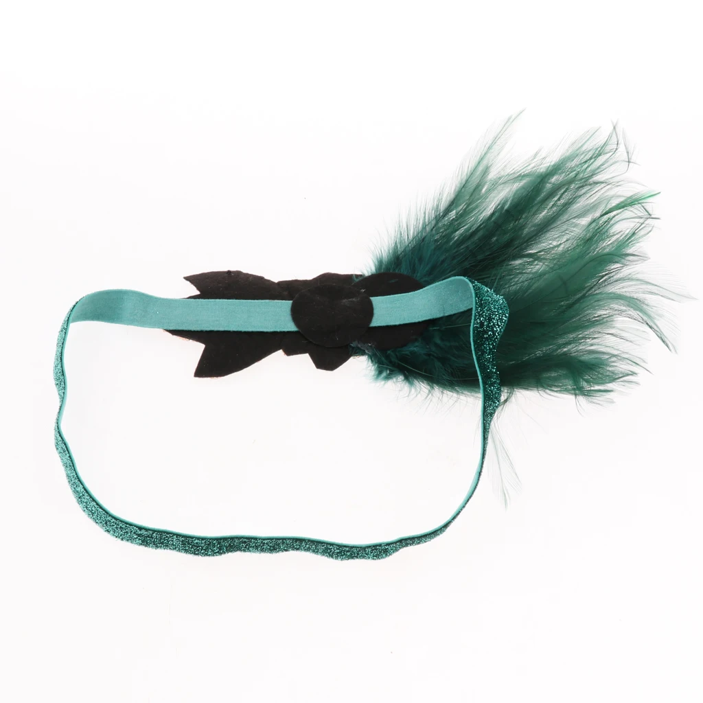 Feather Headband Gatsby 1920s Flapper Fascinator Party Bridal Prom Headpiece
