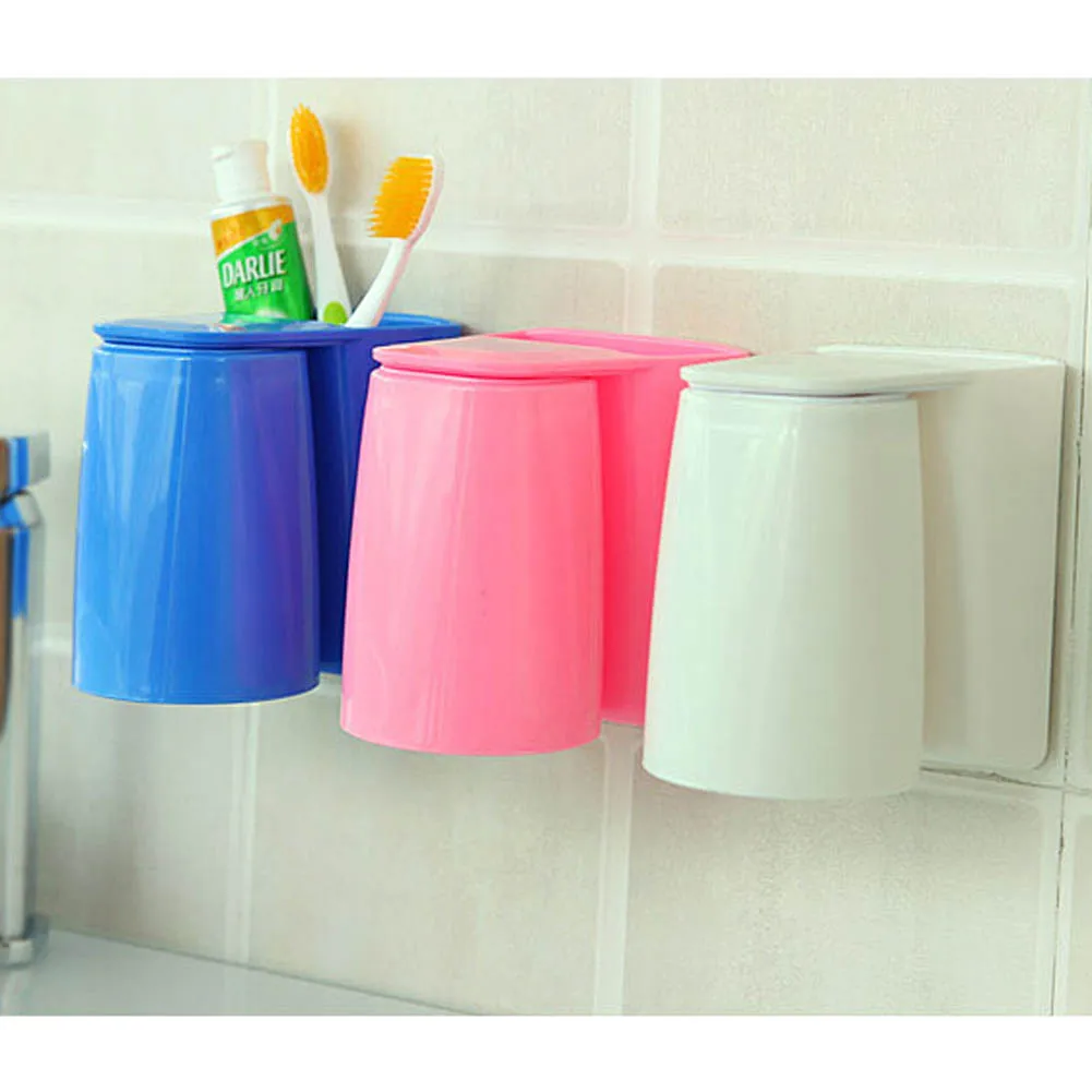 Gargle Cup suction cup toothbrush holder bathroom