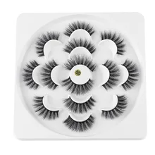 7 пар 5D норковые ресницы натуральные норковые накладные ресницы драматические Объемные Накладные ресницы Очаровательные ресницы для макияжа ресницы для наращивания Maquiagem