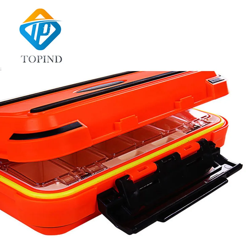 5pcs Doublesided Plastic Boxes With Many Separated Case Organizer Hook