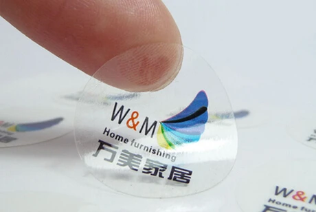 

Die Cut LOGO Sticker Print Transparency Custom Stickers Label Printing With Glossy Lamination