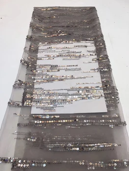 African Sequins Lace Fabric 2019 High Quality Lace French Tulle Lace Nigerian Sequins Lace Fabrics For Wedding Dress ZX31901 African Sequins Lace Fabric 2019 High Quality Lace French Tulle Lace Nigerian Sequins Lace Fabrics For Wedding Dress ZX31901