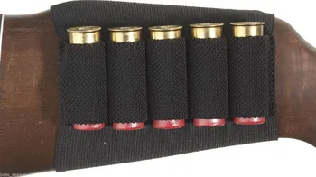 

Black Shotgun Rifle 5 Shells Butt Stock Shell Cartridge Holder