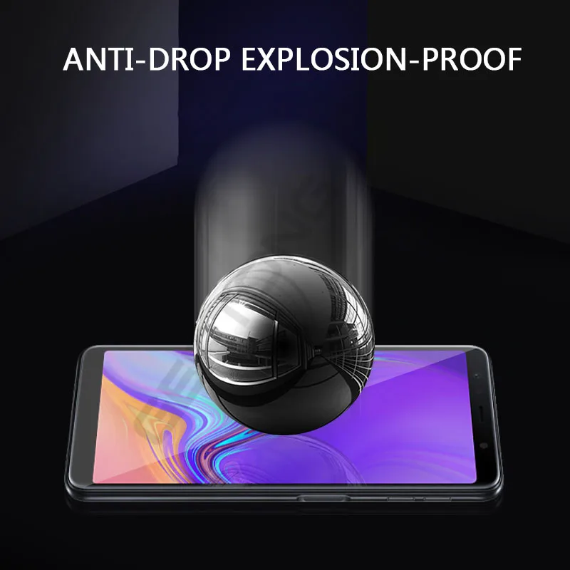 GerTong 9H полное покрытие Переднее стекло для Samsung Galaxy A7 A6 A8 Plus 2018 закаленное A9 Star