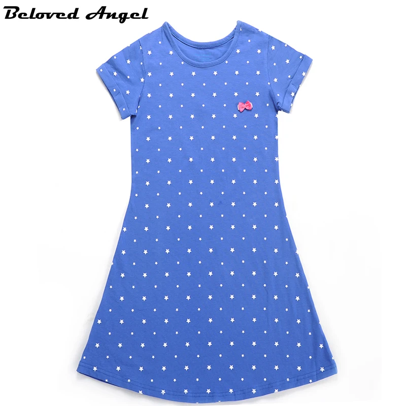 

1-13Yrs Girls Summer Dress With Sleeve 2019 Brand New Princess Dress Casual Children Costume Kids Clothes Baby Dress Party Wear