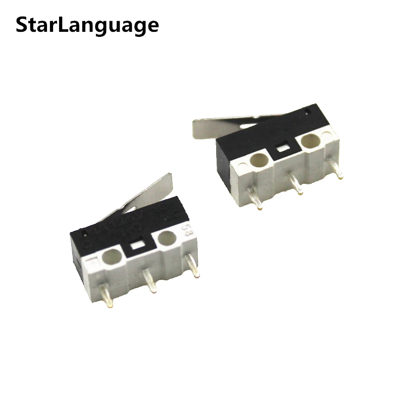 

MYLB 10 Pcs AC 125V 1A SPDT 1NO 1NC Momentary Long Hinge Lever Micro Switch