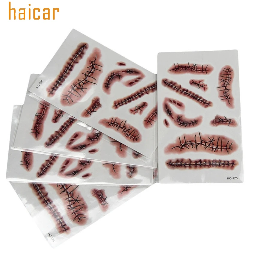 haicar 1pc body art fake wounds sticker temporary waterproof halloween scary trick tatoo stickers 161130 drop - Halloween Fake Wounds haicar 1pc body art fake wounds sticker temporary waterproof halloween scary trick tatoo stickers 161130 drop - Halloween Fake Wounds