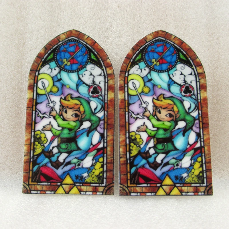 

10Y42843 53*28mm cartoon resin high quality printed planar resin 10 pieces, DIY handmade materials, wedding gift wrap