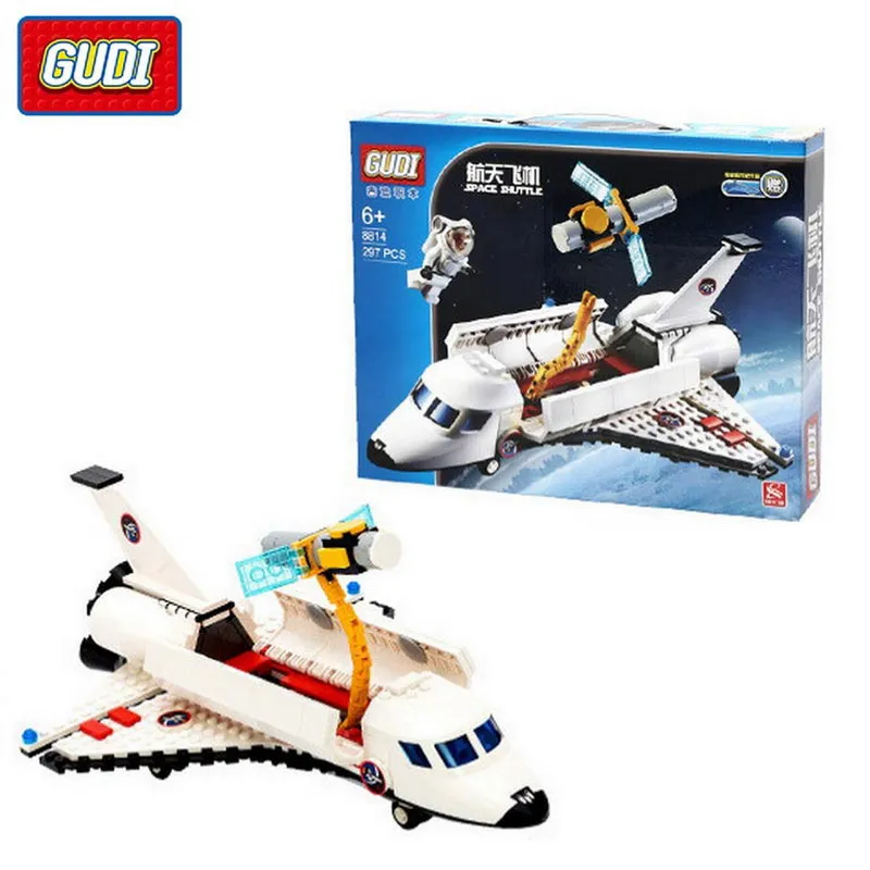 GUDI 8814 City Space Shuttle Explorer Космический порт строительные блоки центр ракеты вертолет