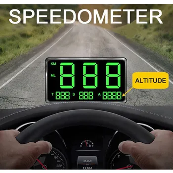 

4.5" Car HUD Display Car HUD GPS Speedometer LED Display Speed Alarm Altitude Digital Head Up Display Projection On Windshield