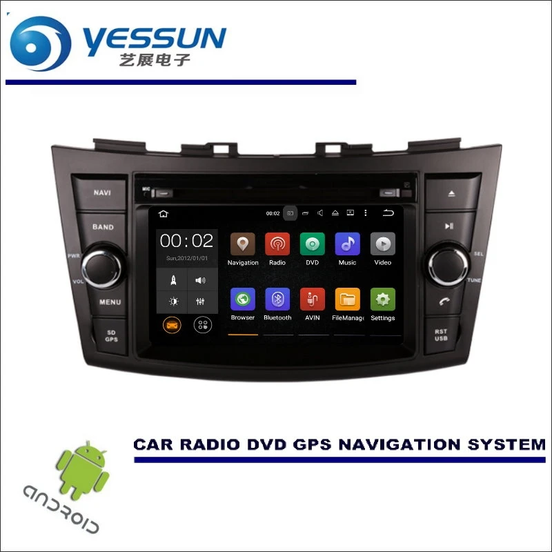 

YESSUN Car Multimedia Navigation System For Suzuki Swift 2010~2017 CD DVD GPS Player Navi Radio Stereo HD Screen Wince / Android