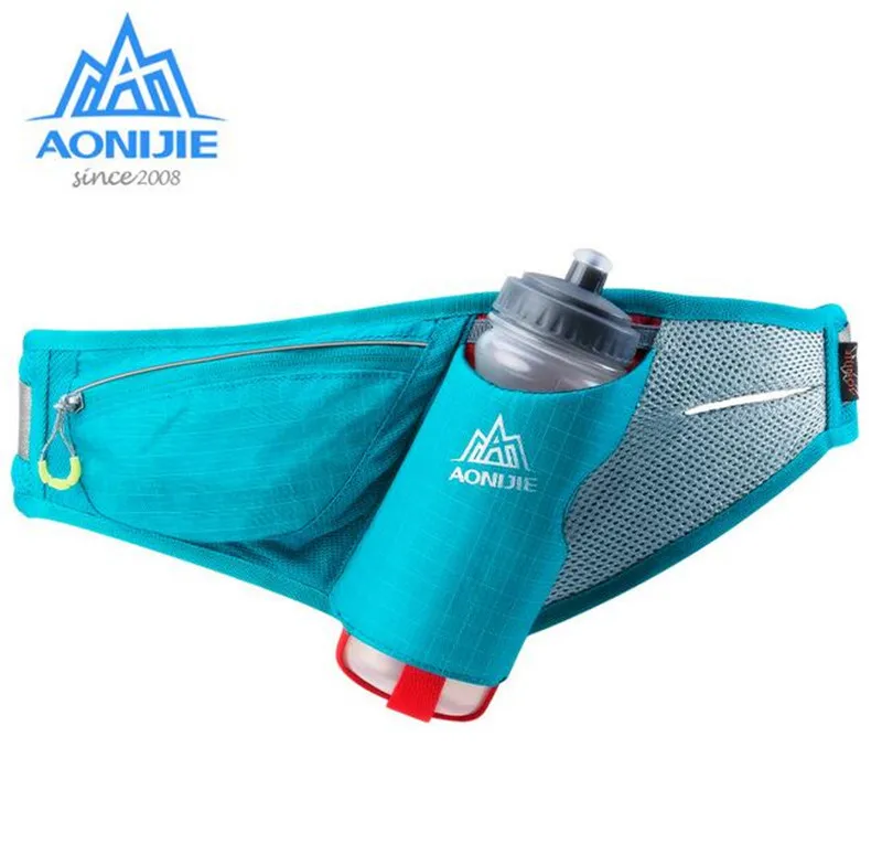 Aonijie deporte maratón Correr envío Correr Accesorios agua Fanny Pack hombres mujeres Riñoneras Correr Accesorios