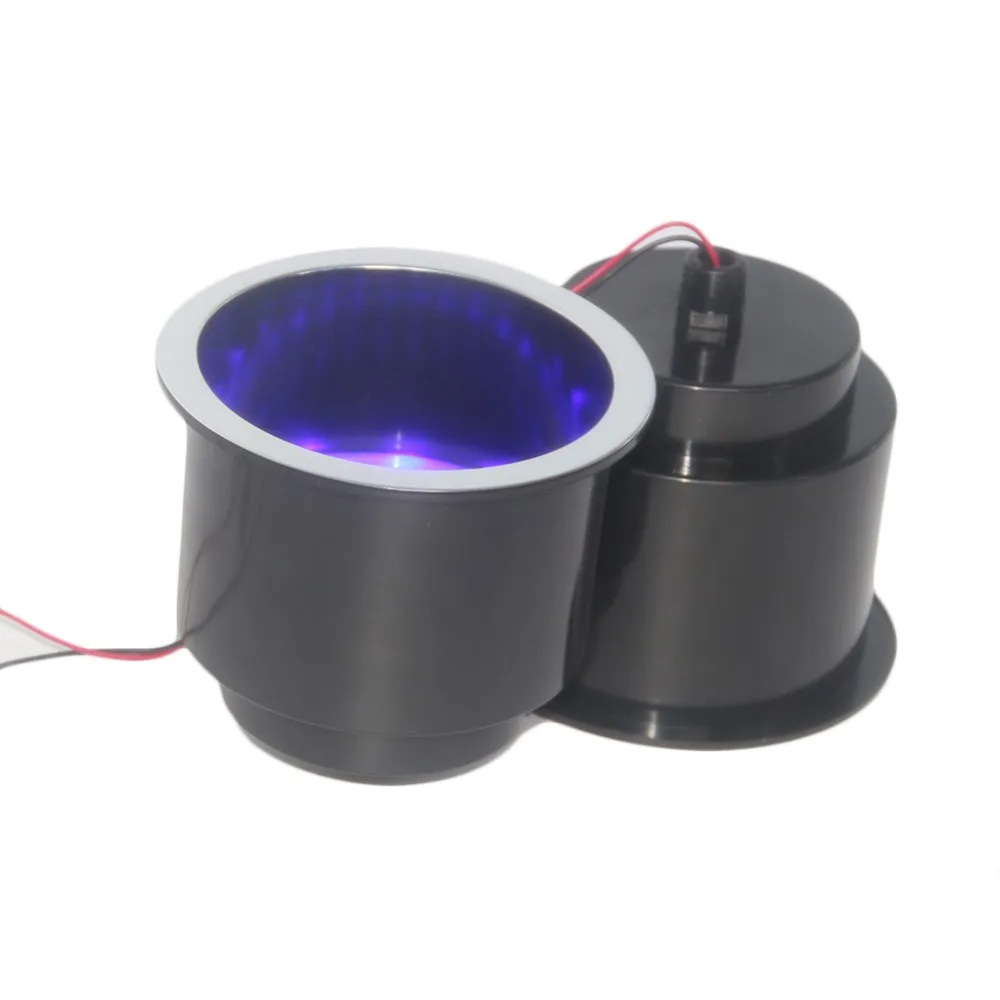 14 светодиодный RGB утопленный пластиковый стаканчик держатель для напитков
