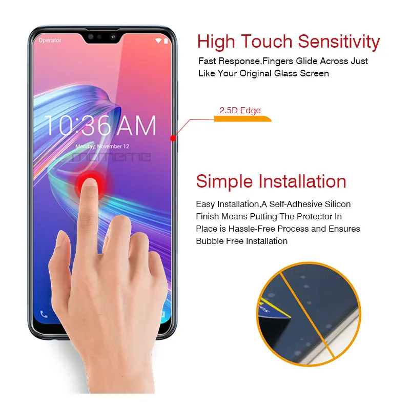 2 шт 9H Zenfone Max M2 ZB633KL ASUS_X01AD закаленное стекло для Asus ZenFone Max Pro M2 ZB631KL ASUS_X01BD защита экрана
