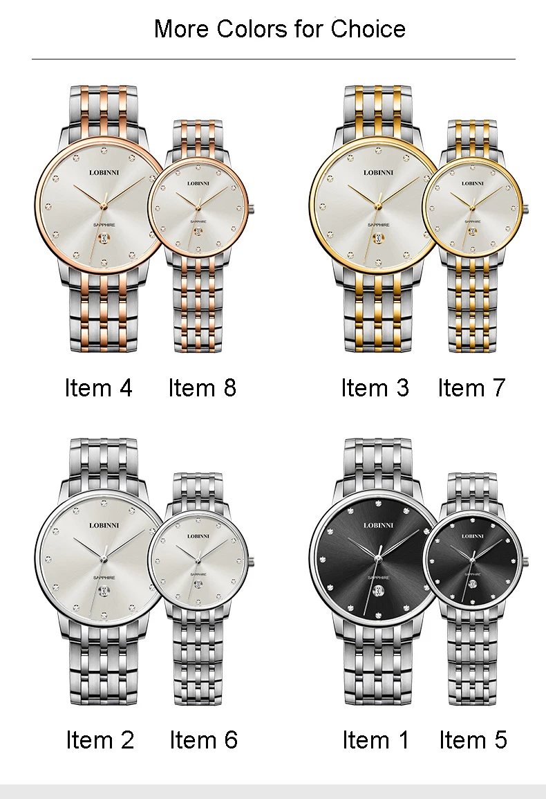 Швейцарские роскошные брендовые наручные часы LOBINNI 7 мм, ультра-тонкие кварцевые часы для мужчин, модные стильные водонепроницаемые часы L3010M