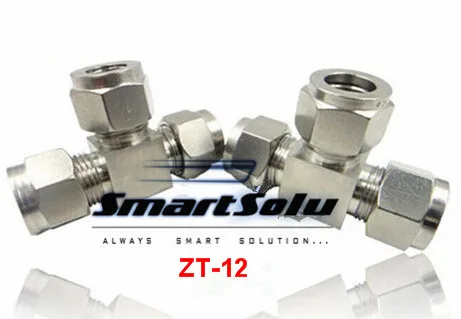 

Free shipping Tee Union Stainless Steel Connector Fitting, ZT-12 Thread, Homebrew Fitting,Straight terminal fittings