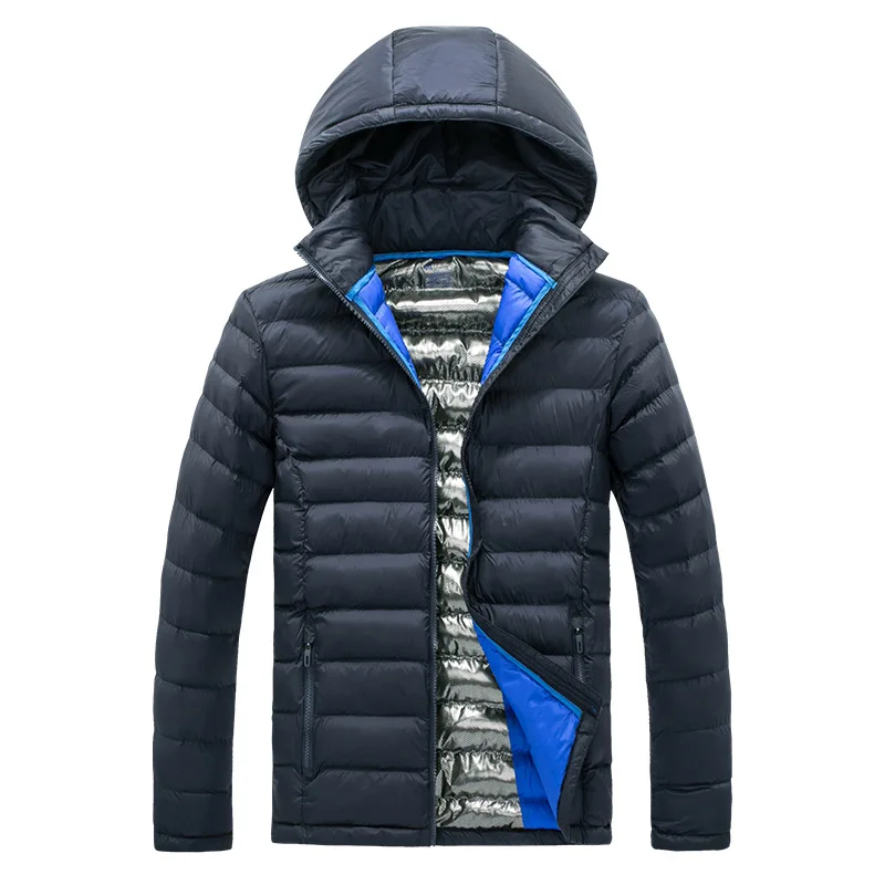 

Men Plus Size 4XL 5XL Winter Parka Hooded Collar Winter Jackets and Coats Mens