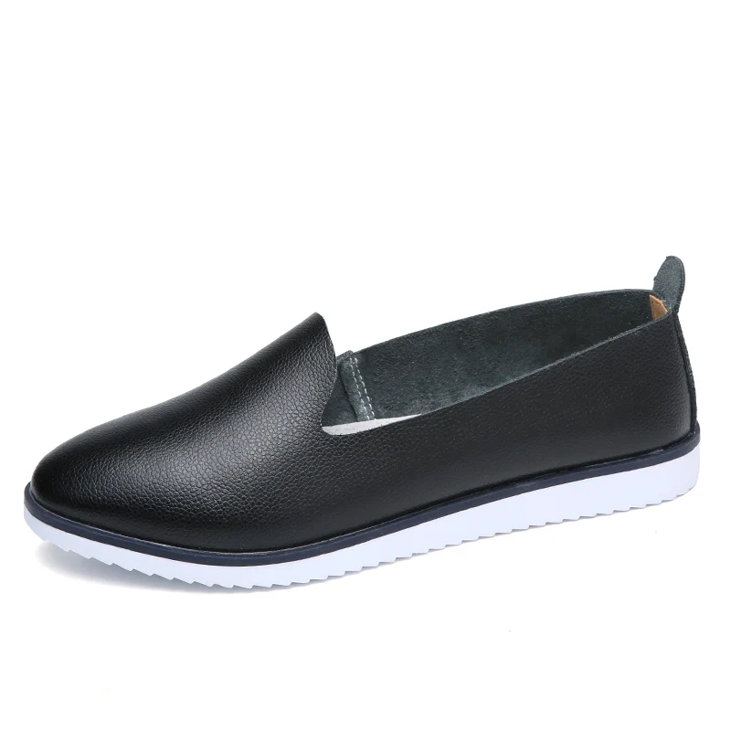 Black KLB 9927 Kilobili/женские балетки на плоской подошве; слипоны из натуральной кожи; женские мокасины с закрытым носком; Повседневная обувь; женские летние лоферы; женская обувь - Цвет: Black KLB 9927