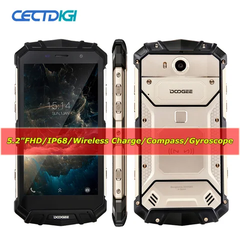 Doogee S60 Lite Smartphone IP68 Waterproof 5580mAh 12V 2A Wireless Charge 5 2  FHD 4GB 32GB Glonass NFC Touch Lte
