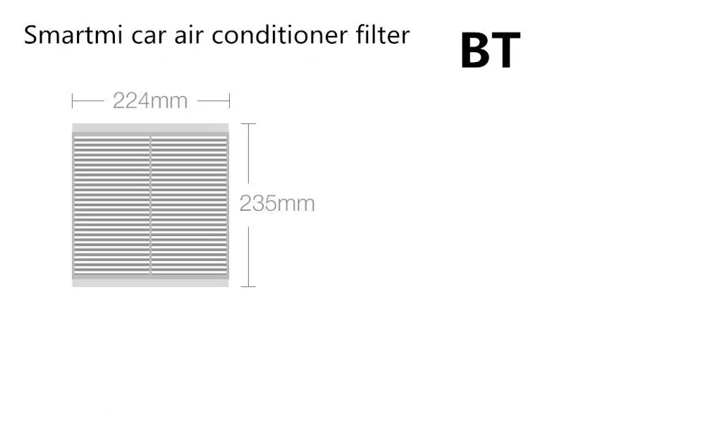 Xiaomi smartmi автомобильный Кондиционер фильтр салона воздушный фильтр включает активированный уголь PM2.5 для xiaomi умный дом - Цвет: BT model
