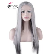 StrongBeauty длинные прямые волосы на кружеве парик часть термостойкие Glueless Замена синтетические волосы парики