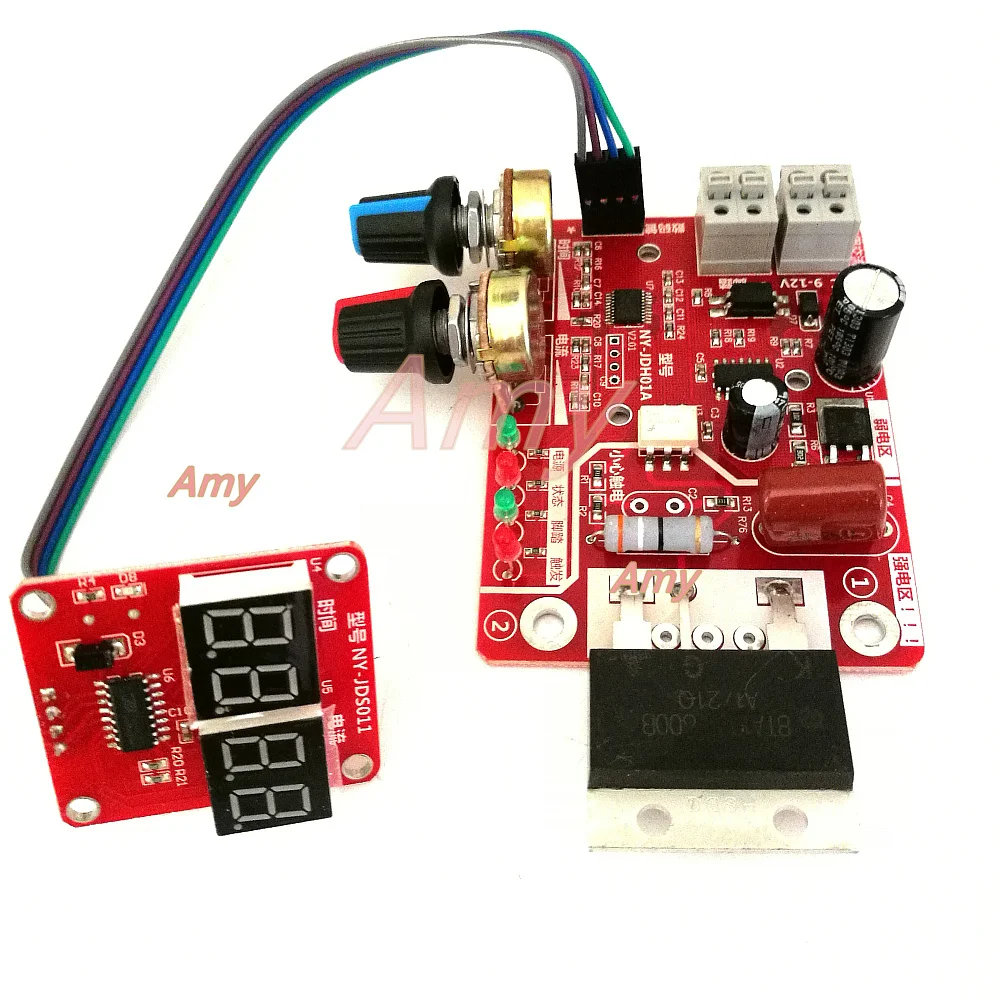 Goedkoop Puntlassen tijd en stroom controller bedieningspaneel timing stroom met digitale display upgrade 100A
