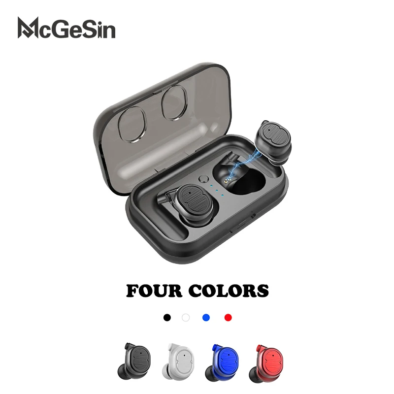 

McGeSin Bluetooth Earphones TWS-8 Sport Wireless Earbuds Bluetooth 5.0 Headset Waterproof Stereo Earphones With Charging Box