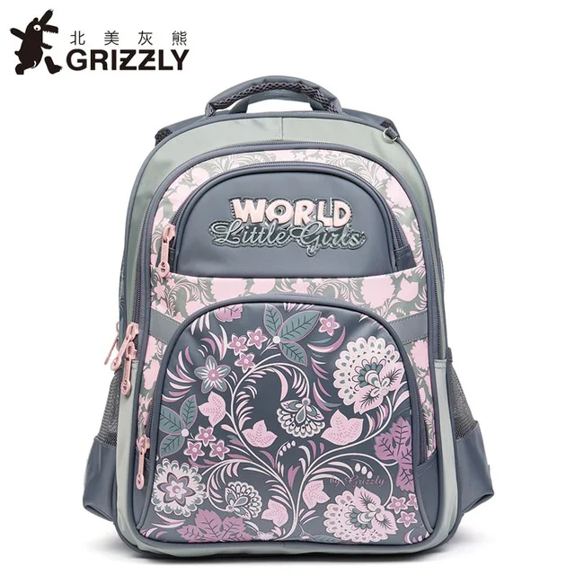 

NEW Children School Backpack for Girl Flower Pattern School Bags Orthopedic Backpack Grade 2-6 Kids Rucksack Mochila Infantil