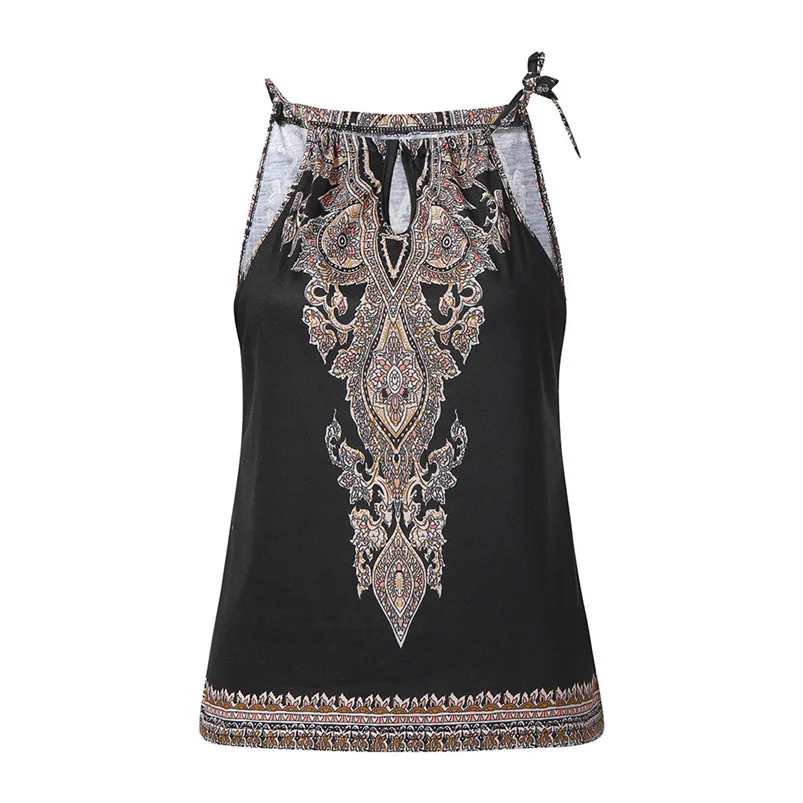 Fashion Womens Floral Summer Strappy Vest Top Sleeveless Shirt Blouse Casual Tank women 2019 blusa manga longa feminina F12 (11)