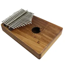 17 клавиш Kalimba большой палец пианино мини дерево палец Пианино музыкальный инструмент с тюнером молоток коробка для хранения
