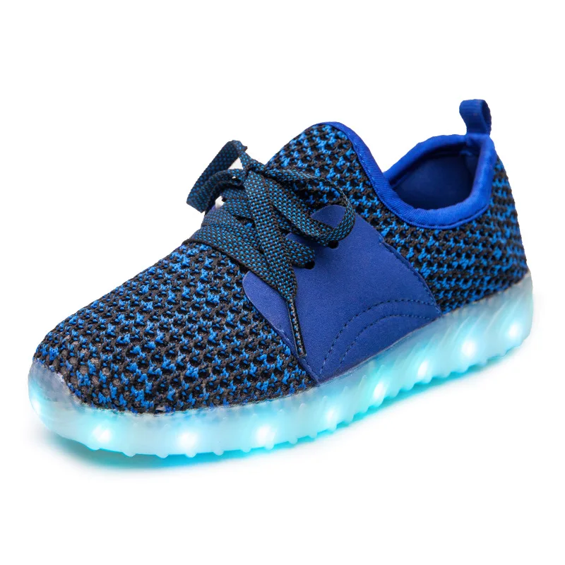 

Summer Explosion Models Colorful Luminous Fluorescent USB Lamps Shoes USB Coconut BanXie Emitting Casual Sports Children Shoes