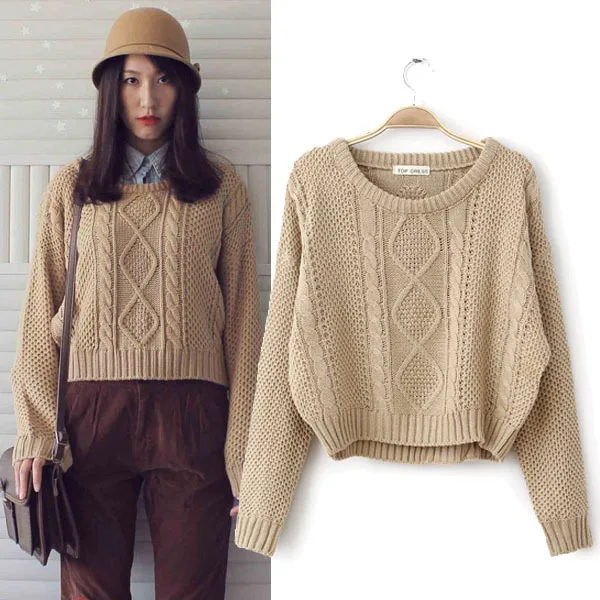 short knitted jumper