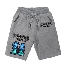 15 видов стилей хлопковые серые шорты для мальчиков детская одежда с принтом странные вещи детские штаны повседневные короткие штаны