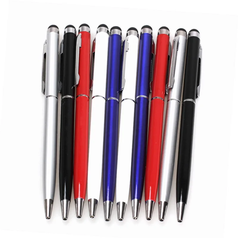 

10Pcs 2 in 1 Touchscreen Stylus Gel ink Ballpoint Pen for iPhone 4 4S iPad XJ66