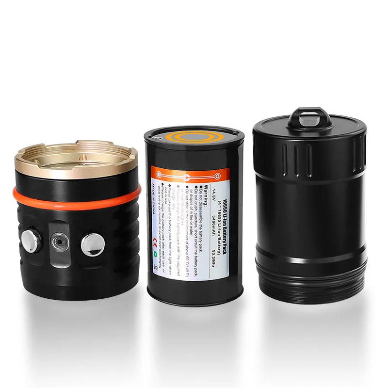 ARCHON 6000lm 2 в 1 Дайвинг свет водонепроницаемый 100 м фотография заполняющий белый