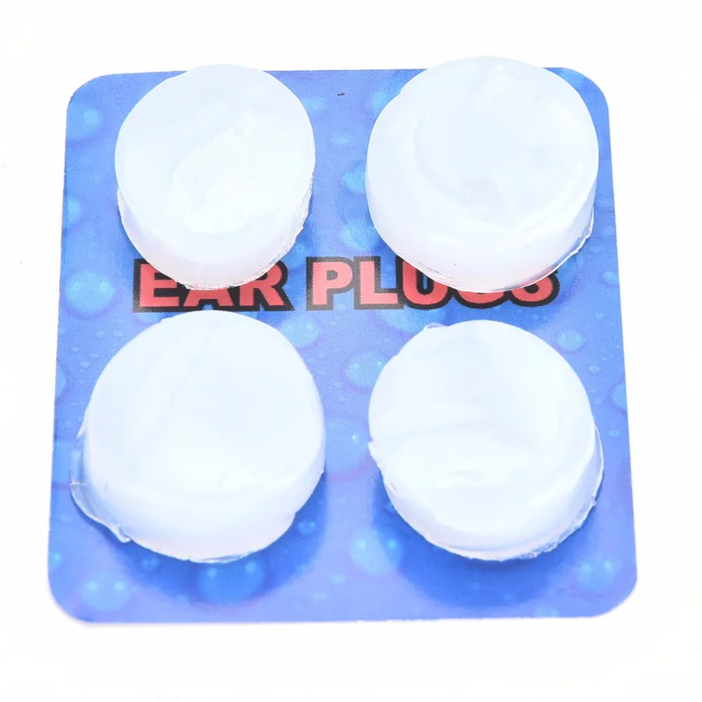 

4Pcs/pack Sleep Work Noise Reducing Ear Plugs Soft Water Swimming Swim Bath Silicone Ear Plugs Wholesale