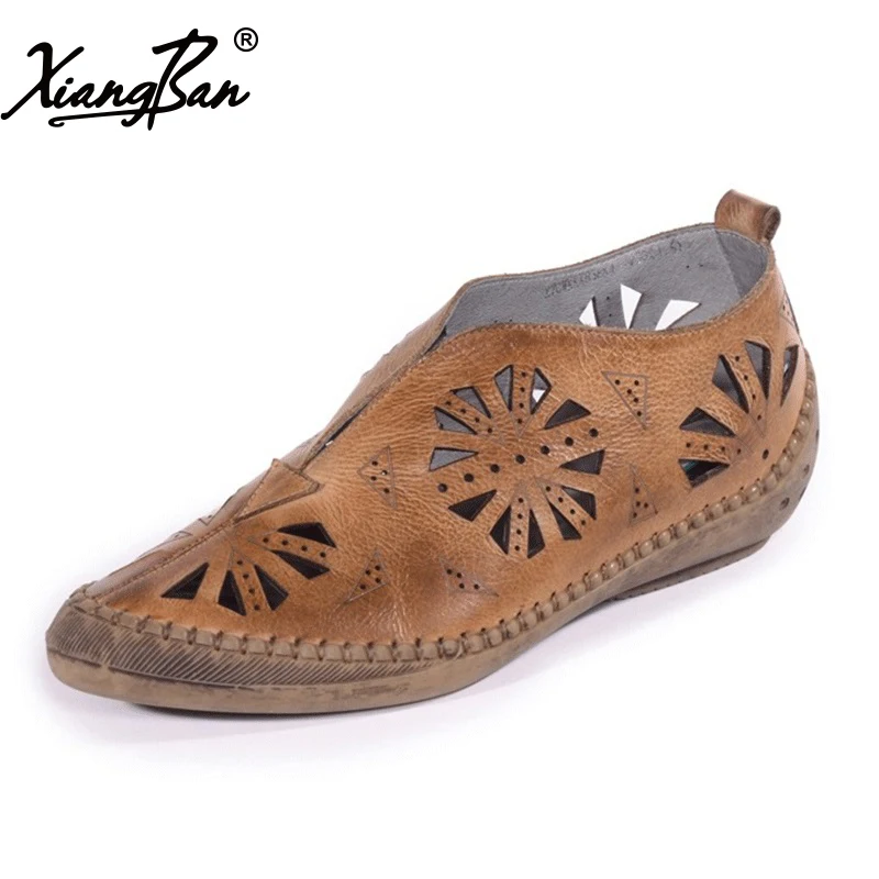 

Xiangban breathable wedges women shoes mid heels national wind comfortable summer ladies pumps 838K1
