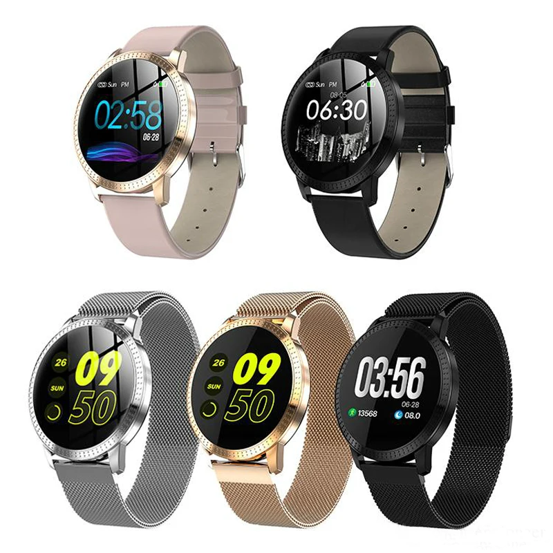 

CF18 Smart Watch Bracelet OLED Color Screen Smartwatch Fashion Fitness Tracker Heart Rate Blood Pressure Monitor For Men Women