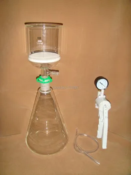 

2000ML Filtration set[Erlenmeyer Flask+Filter Funnel(3#) +Vacuum pump],Lab Filtration kit