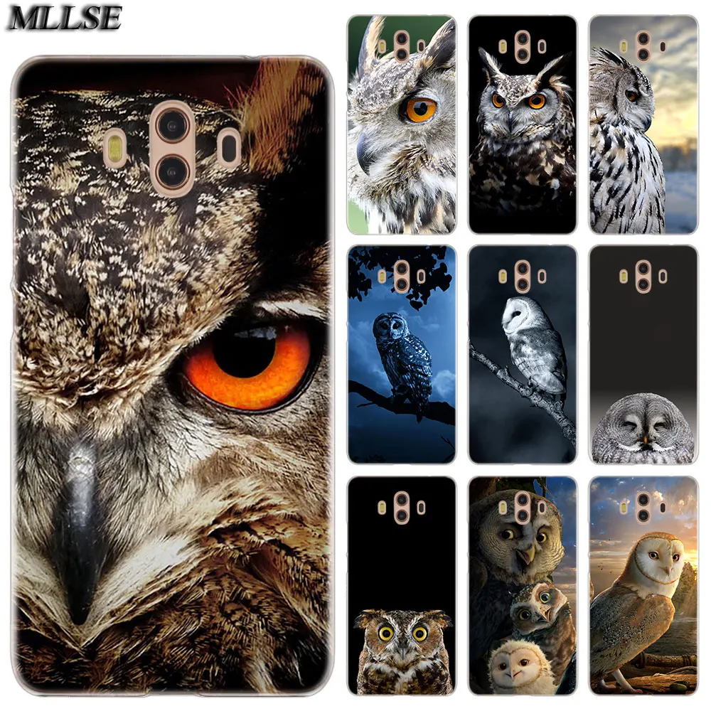 

MLLSE Bird Eagle Animal Owl Night Fashion Case for Huawei Mate S 10 20 Lite Pro Y3II Y5II Y6II Y5 Y6 2017 Y7 Prime 2018 Y9 2019