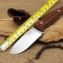 Новинка! Львиные стальные охотничьи ножи с фиксированным лезвием, 7Cr17Mov+ палисандр ручка походный нож, лев стальной нож для выживания