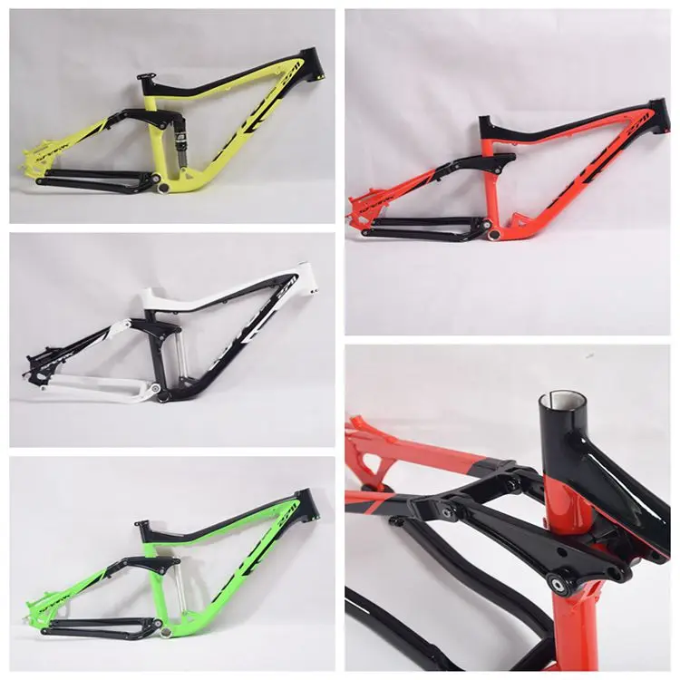 

LUTU 2711 soft tail frame 650B double shock absorber Bike frame AL7005 Full suspension Frame 26/27.5ER*16inch DOWNHILL CROSS