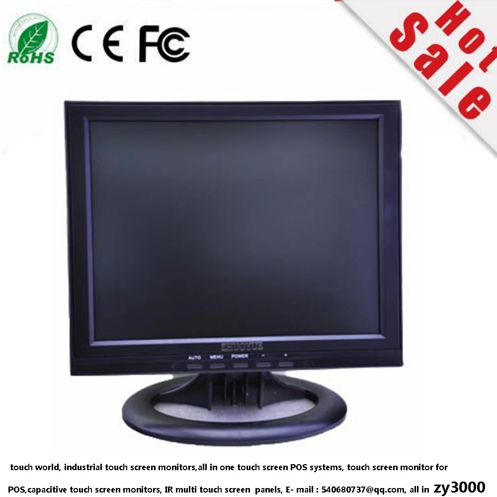 Buy new stock 12 inch VGA DVI input touch screen monitor for computer / pos