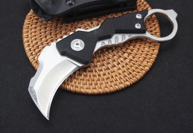 Newest D2 Steel Tactical Fixed Blade Knives Karambit Pocket Knife,Outdoor EDC Camping Folding Blade Knives, Straight Knives Tool