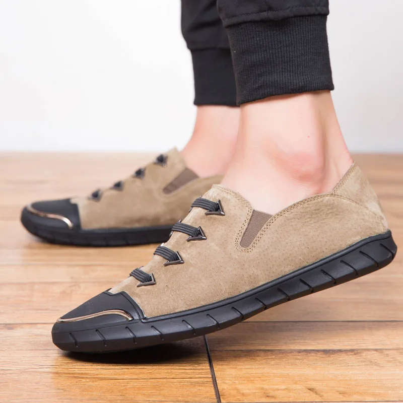 

New Shoe Men Trend Breathable Edition Flat Bottom One Foot Pedal Recreational Joker To Prevent Smelly Man Lazy Person Shoe 5