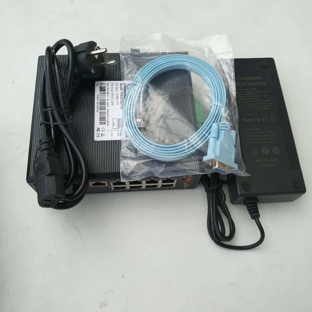 Промышленный управляемый PoE коммутатор ONV с 8 портами 10/100/1000 м поддерживает как IEEE